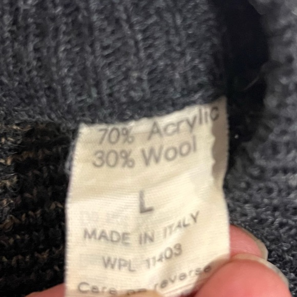 Vintage 90x Wool Sweater The Italian Sweater Co. Men’s Size Large Made In Italy - Picture 13 of 13